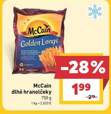 McCain dlhé hranolčeky 750 g