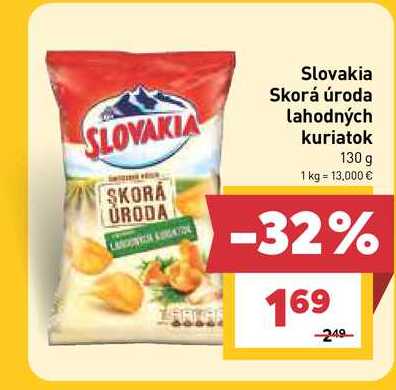 Slovakia Skorá úroda lahodných kuriatok 130 g
