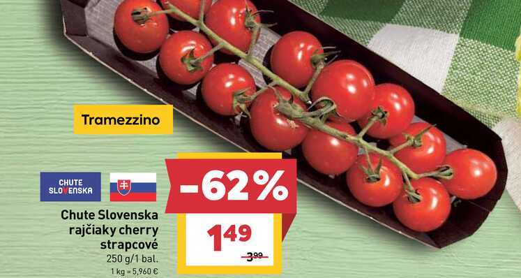 Chute Slovenska rajčiaky cherry strapcové 250 g/1 bal.