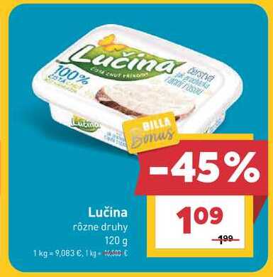 Lučina rôzne druhy 120 g 