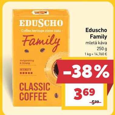 Eduscho Family mletá káva 250 g  v akcii