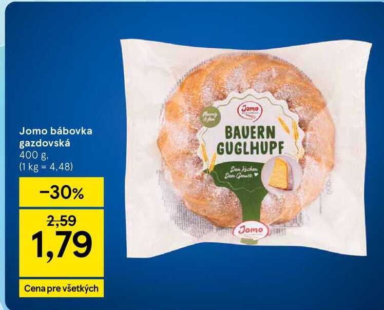 Jomo bábovka gazdovská 400 g