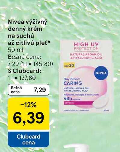 Nivea výživný denný krém na suchú až citlivú pleť 50 ml