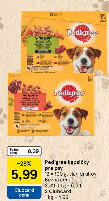 Pedigree kapsičky pre psy12 x 100 g