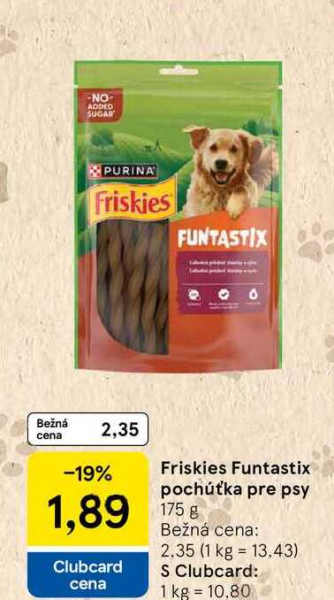 Friskies Funtastix pochúťka pre psy 175 g
