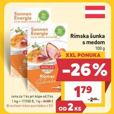 Rímska šunka s medom 100 g