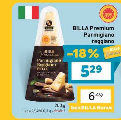 BILLA Premium Parmigiano reggiano 200 g