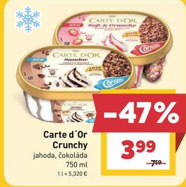 Carte d'Or Crunchy jahoda, čokoláda 750 ml 