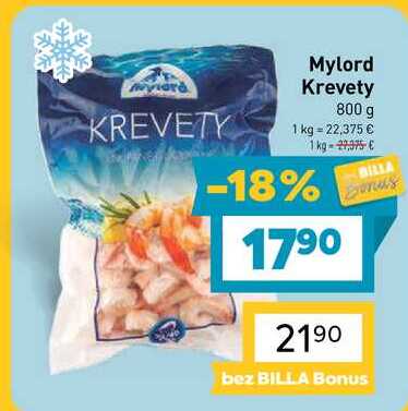 Mylord Krevety 800 g
