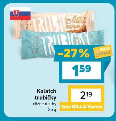 Kolatch trubičky rôzne druhy 35 g
