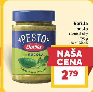 Barilla pesto rôzne druhy 190 g