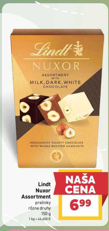 Lindt Nuxor Assortment pralinky rôzne druhy 150 g