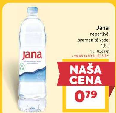 Jana neperlivá pramenitá voda 1,5l