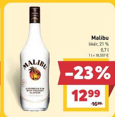 Malibu likér, 21 % 0,7l