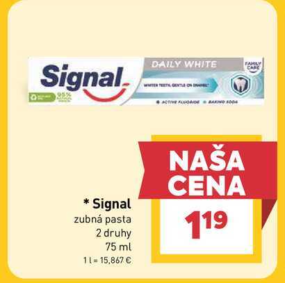 Signal zubná pasta 2 druhy 75 ml