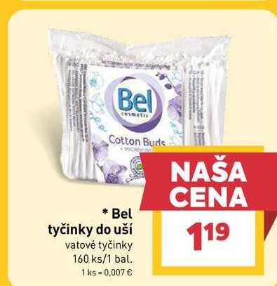Bel tyčinky do uší vatové tyčinky 160 ks/1 bal.