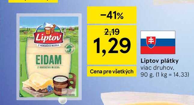 Liptov plátky viac druhov, 90 g