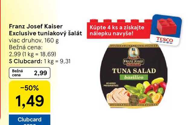 Franz Josef Kaiser Exclusive tuniakový šalát viac druhov 160 g