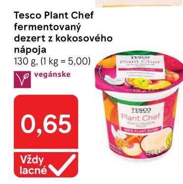 Tesco Plant Chef fermentovaný dezert z kokosového nápoja 130 g