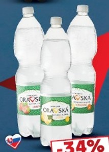 Oravská bez cukru Ochutená pram. voda v akcii