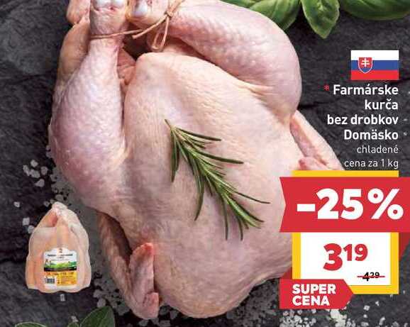 Farmárske kurča bez drobkov 1 kg