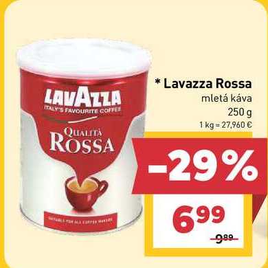 Lavazza Rossa mletá káva 250 g  v akcii