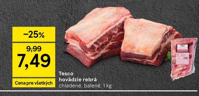 Hovädzie rebrá 1kg