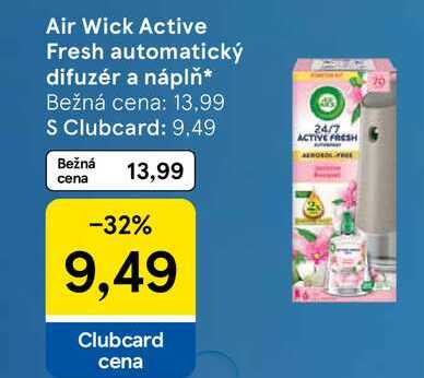 Air Wick Active Fresh automatický difuzér a náplň