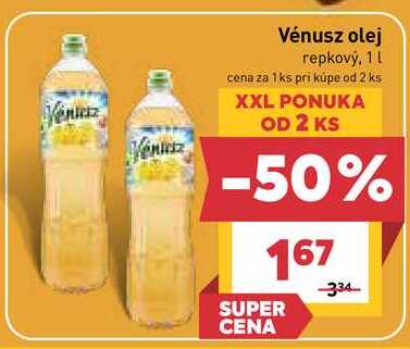 Vénusz olej repkový, 1l