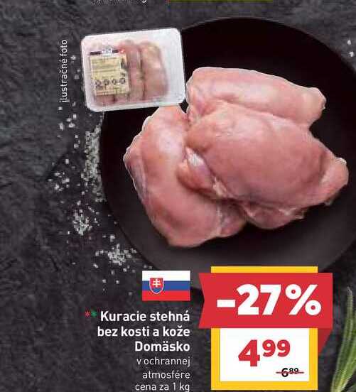 Kuracie stehná bez kosti a kože 1 kg 