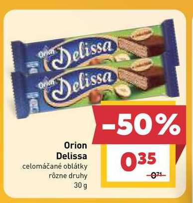Delissa celomáčané oblátky rôzne druhy 30 g
