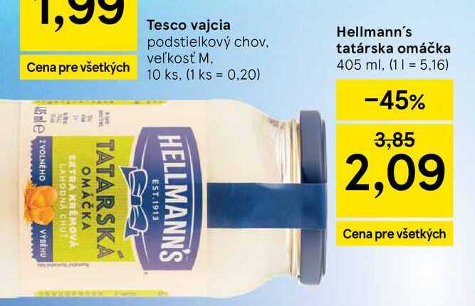 Hellmann's tatárska omáčka 405 ml