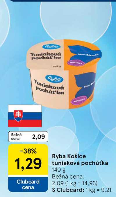 Ryba Košice tuniaková pochúťka 140 g 