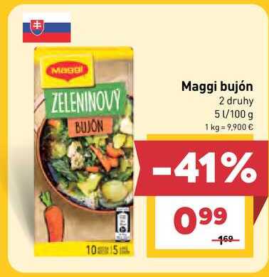 Maggi bujón 2 druhy 5 l/100 g