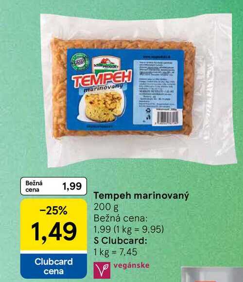 Tempeh marinovaný 200 g