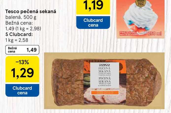 Tesco pečená sekaná balená, 500 g
