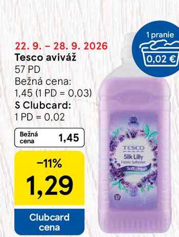 Tesco aviváž 57 PD