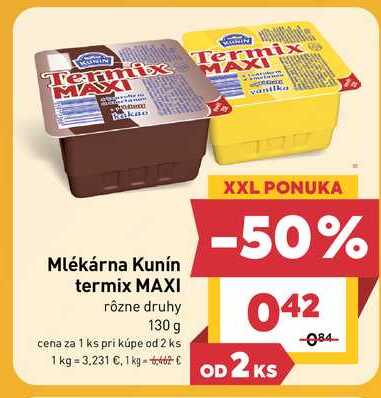 Mlékárna Kunín termix 130 g