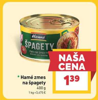 Hamé zmes na špagety 400 g 
