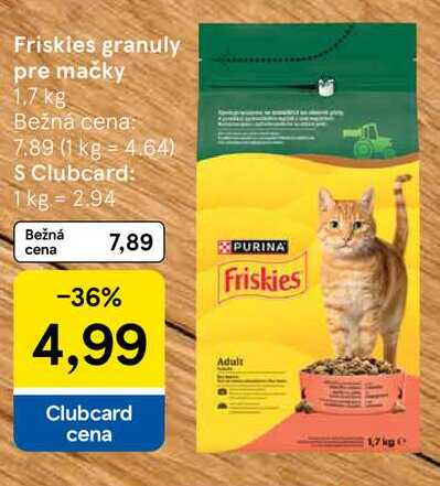 Friskies granuly pre mačky 1.7 kg