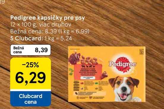 Pedigree kapsičky pre psy 12 x 100 g