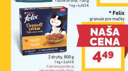 Felix 2 druhy, 800 g