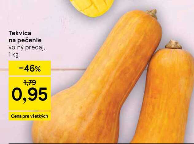 Tekvica na pečenie voľný predaj, 1 kg 