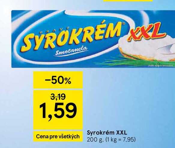 Syrokrém XXL 200 g