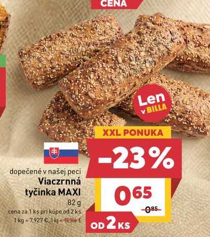 Viaczrnná tyčinka MAXI 82 g 