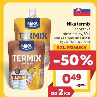 Nika termix do vrecka rôzne druhy, 80 g