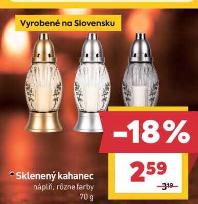 Sklenený kahanec náplň, rôzne farby 70 g