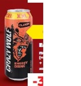 Crazy Wolf XXL Energetický nápoj