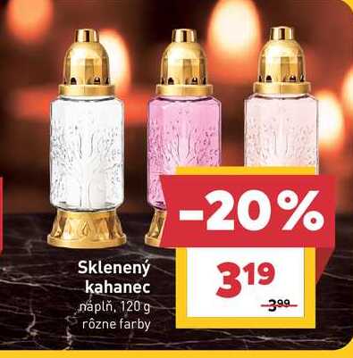 Sklenený kahanec náplň, 120 g