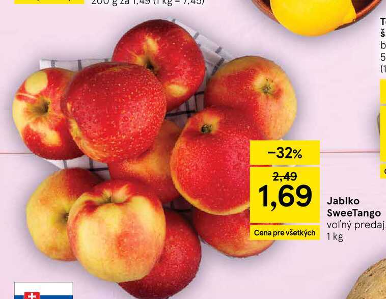 Jablko SweeTango voľný predaj 1 kg 